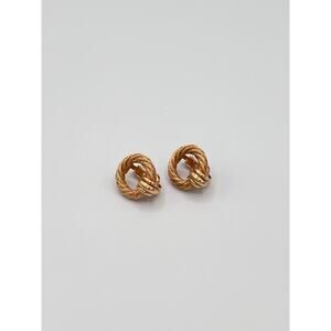 Vintage Christian Dior Twisted Dior Knocker Earrings